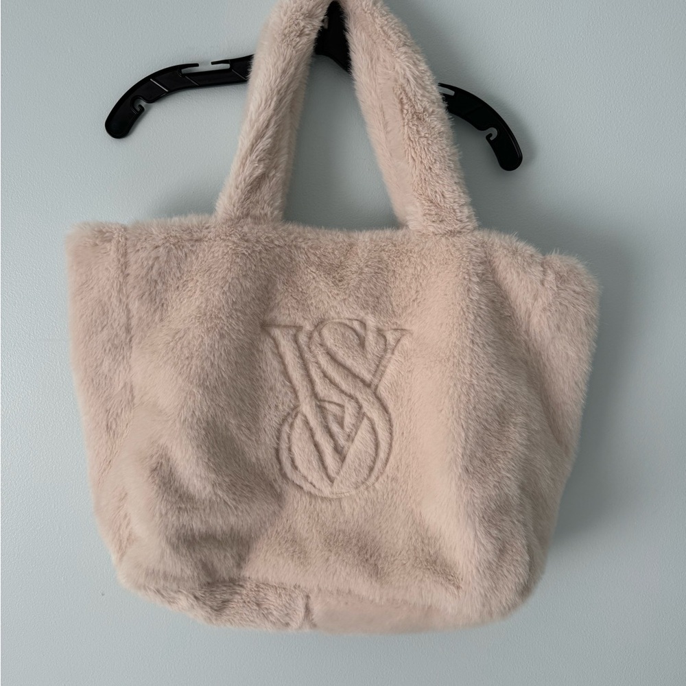 Victoria's Secret Cream Teddy Tote Bag